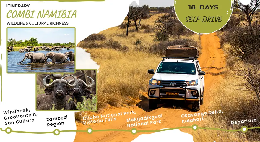 Botswana-Self-Drive-Safari-4x4-Car-Hire-Route-Combi-Namibia